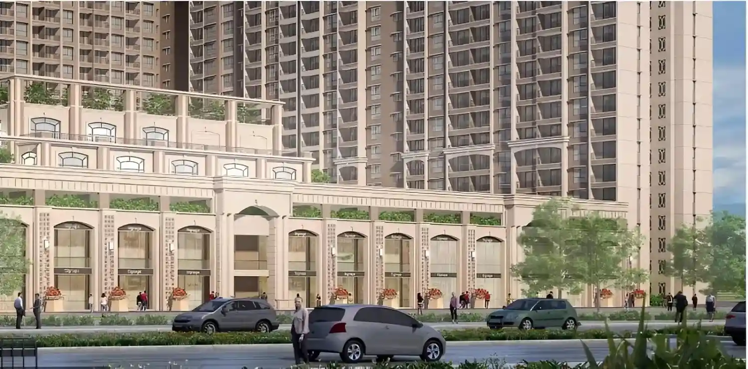 Iconic 25-storey high-rise tower elevation at K Raheja Vistas Mahalunge